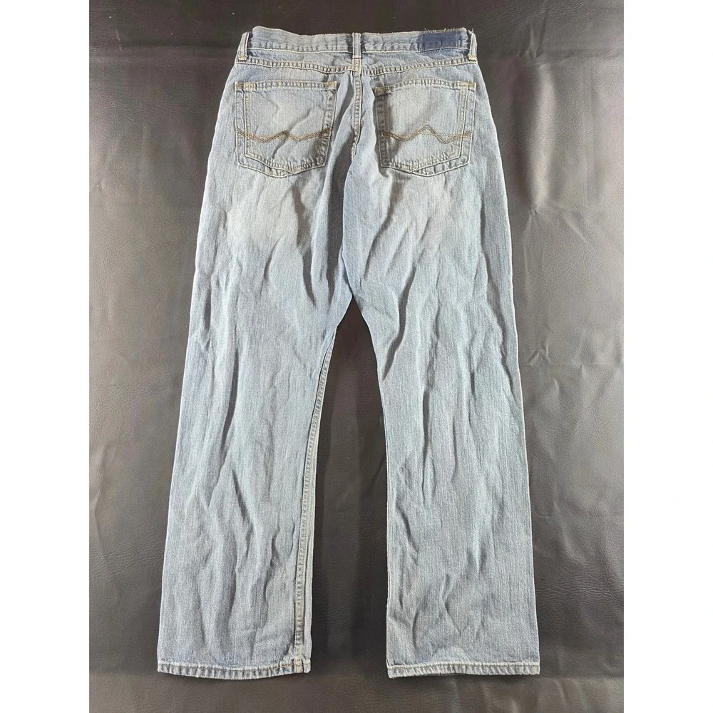 Wrangler Jeans Co Mens 32x32 Light Wash Straight Leg Denim Jeans 99APWAD